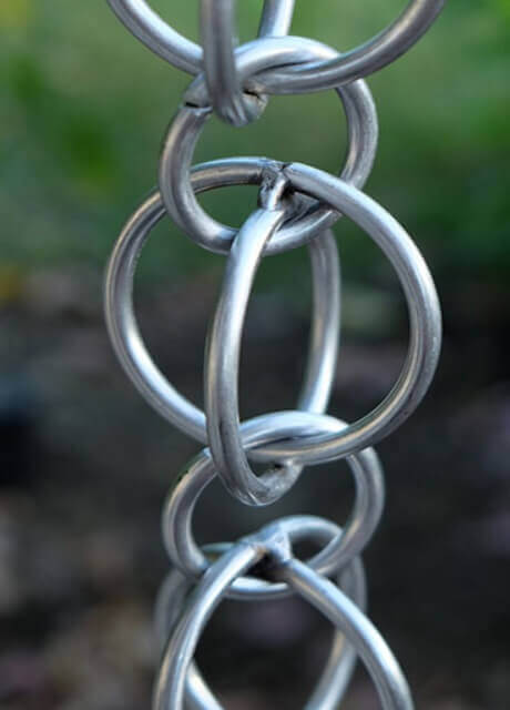 Double Loops stainless steel rain chain