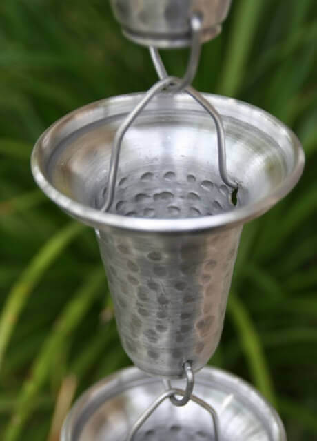 Flared Cups aluminum cup rain chain