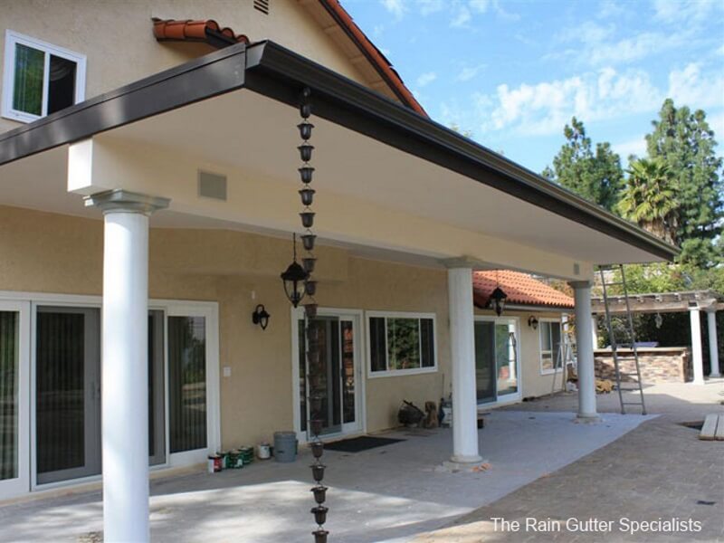 dark aluminum rain chains beverly hills 