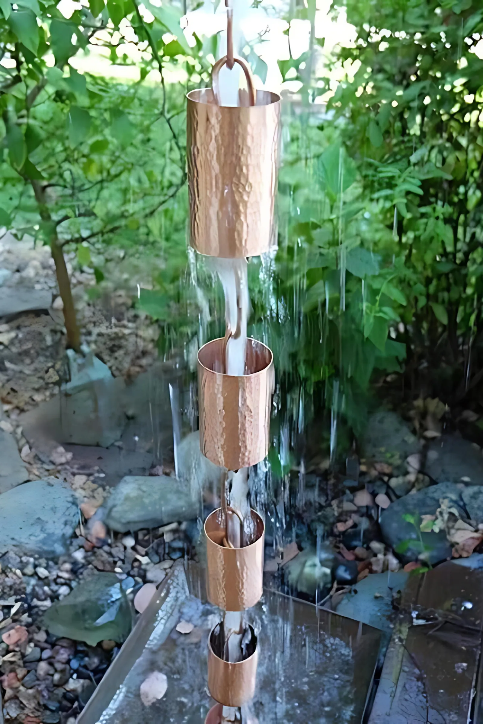 Kenchiku™ pure copper rain chain thumbnail 2