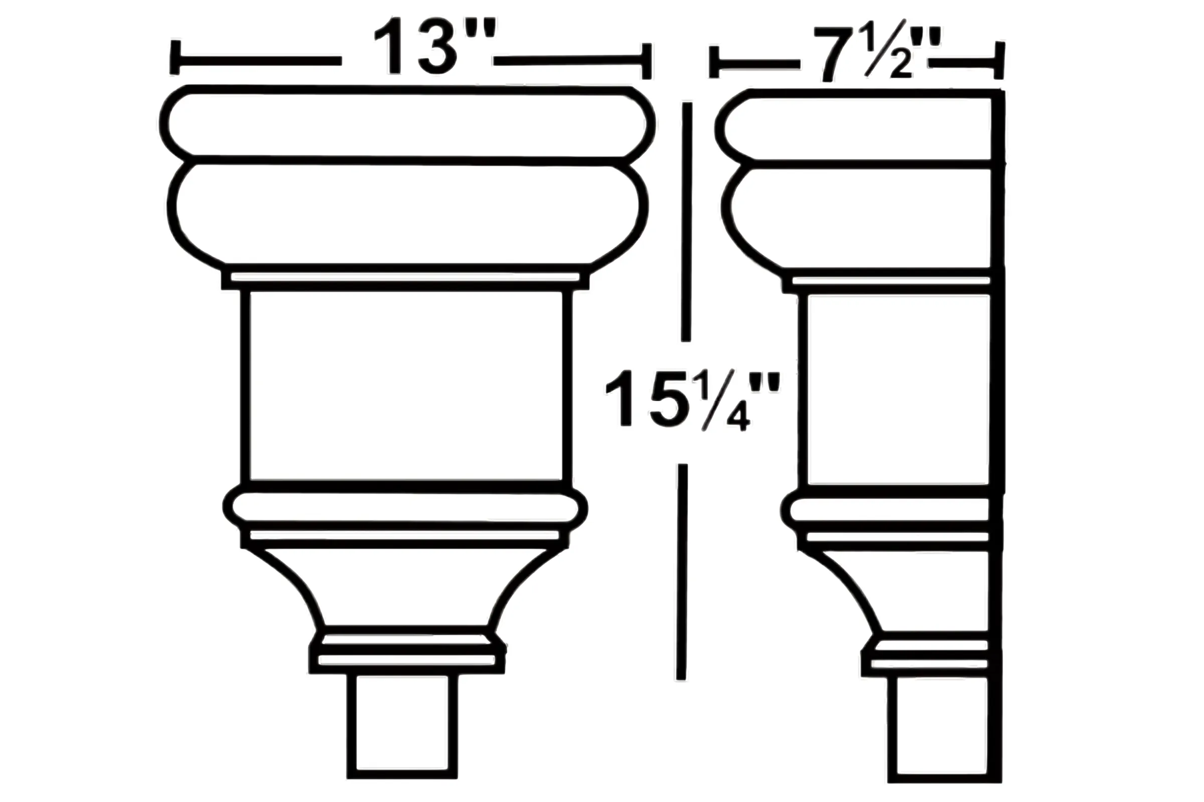 Leader Head #33 - Side View