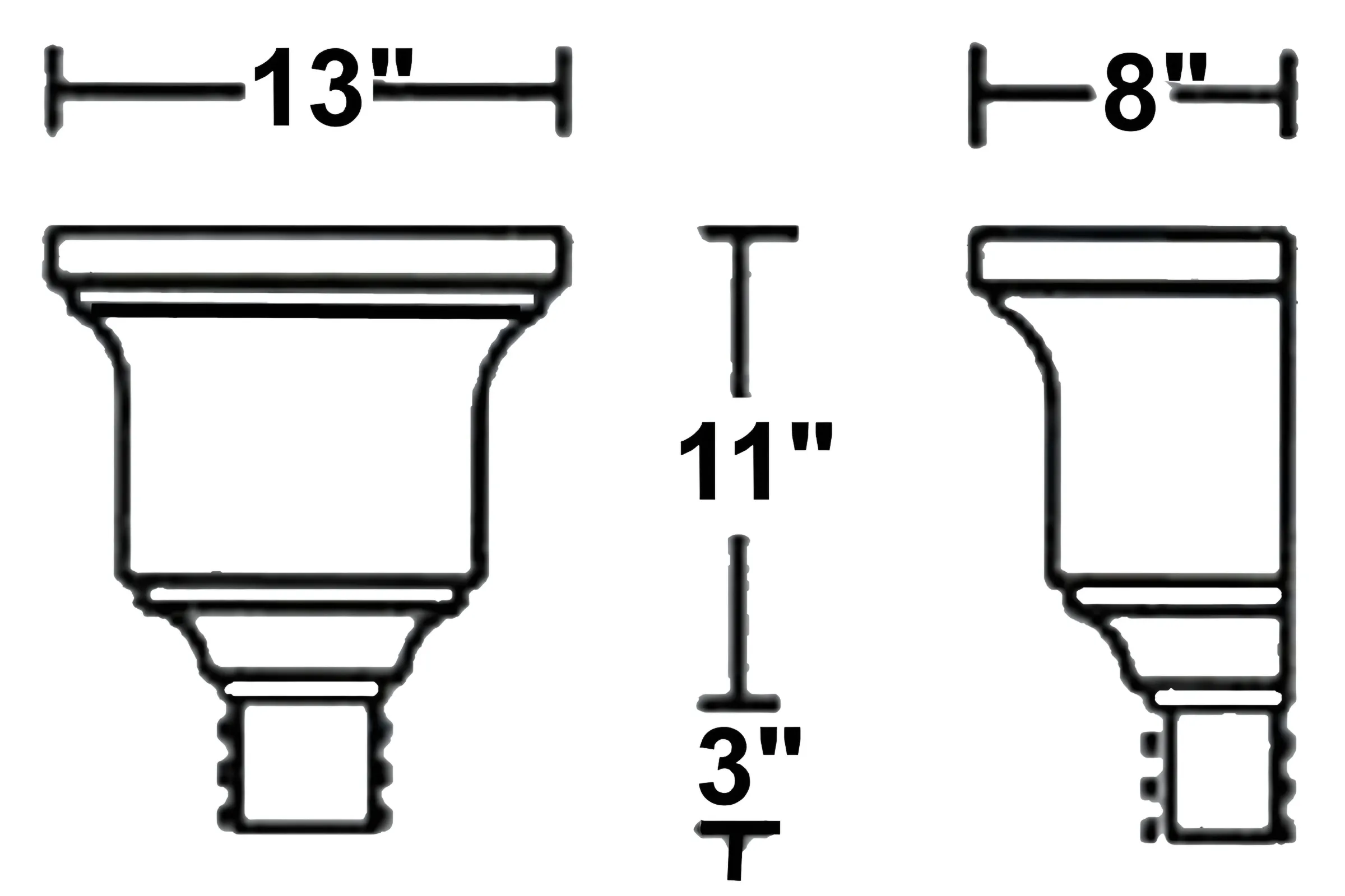 Leader Head #9 - Side View