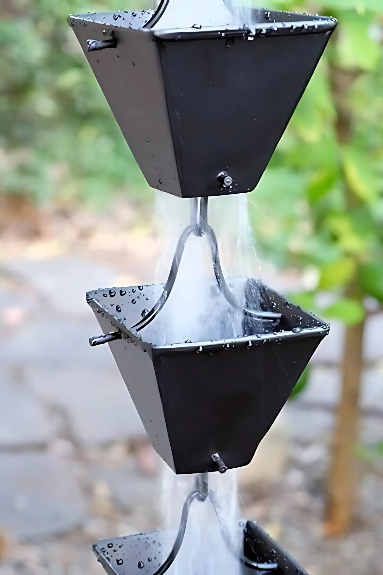 Medium Square Cups with black powder coat thumbnail 2