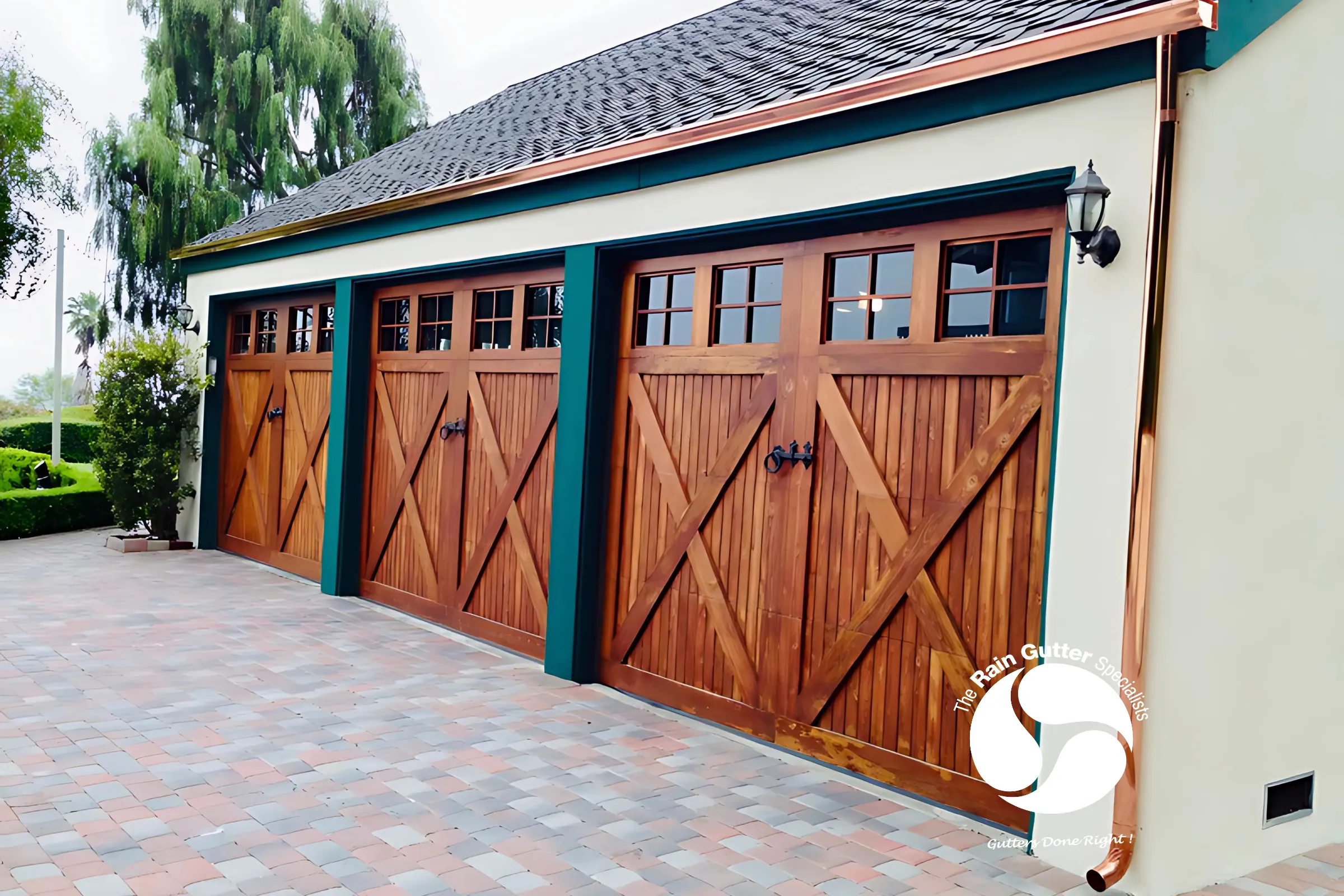 Rain Chain on LA Home