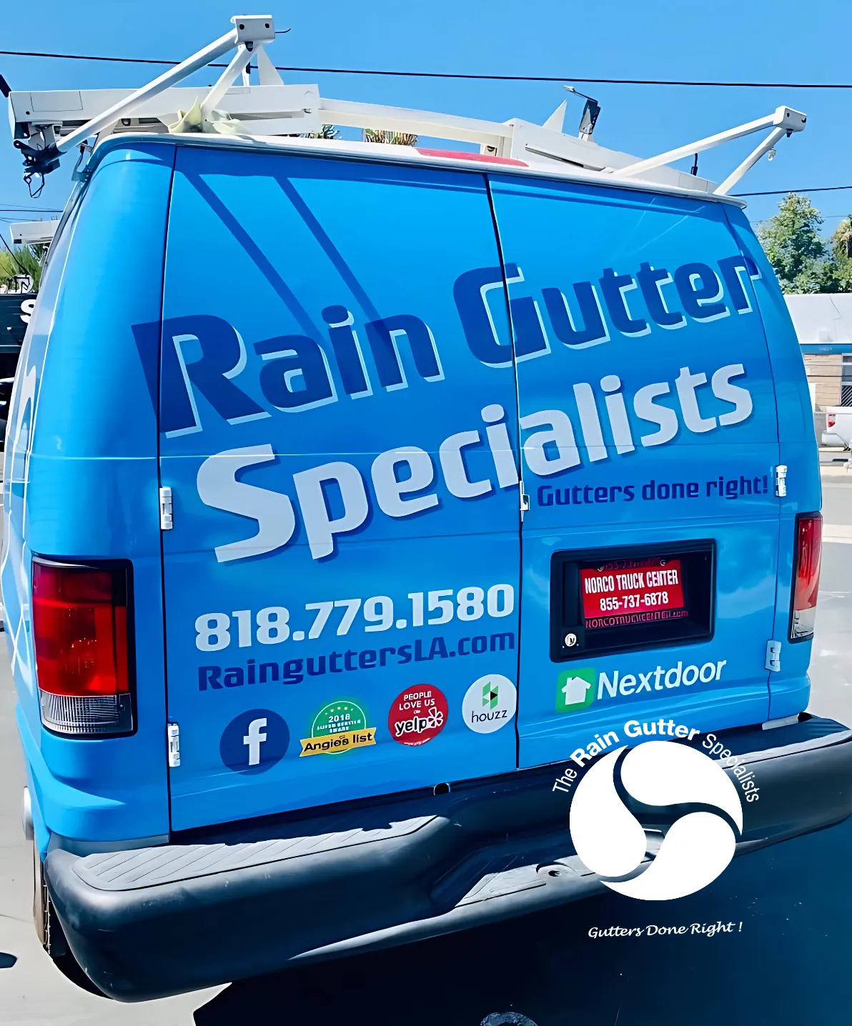The Rain Gutter Specialists van image