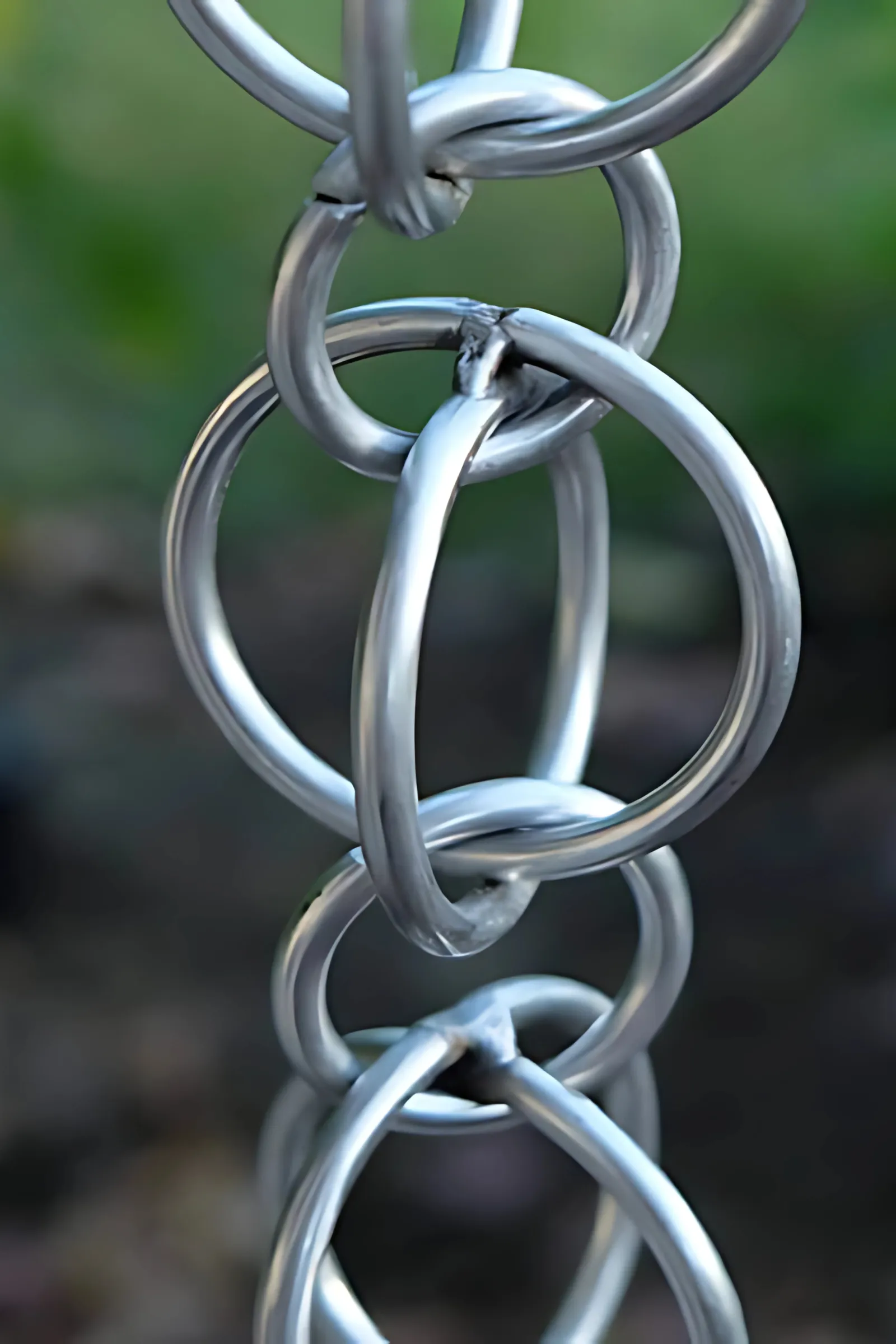 Double Loops stainless steel rain chain