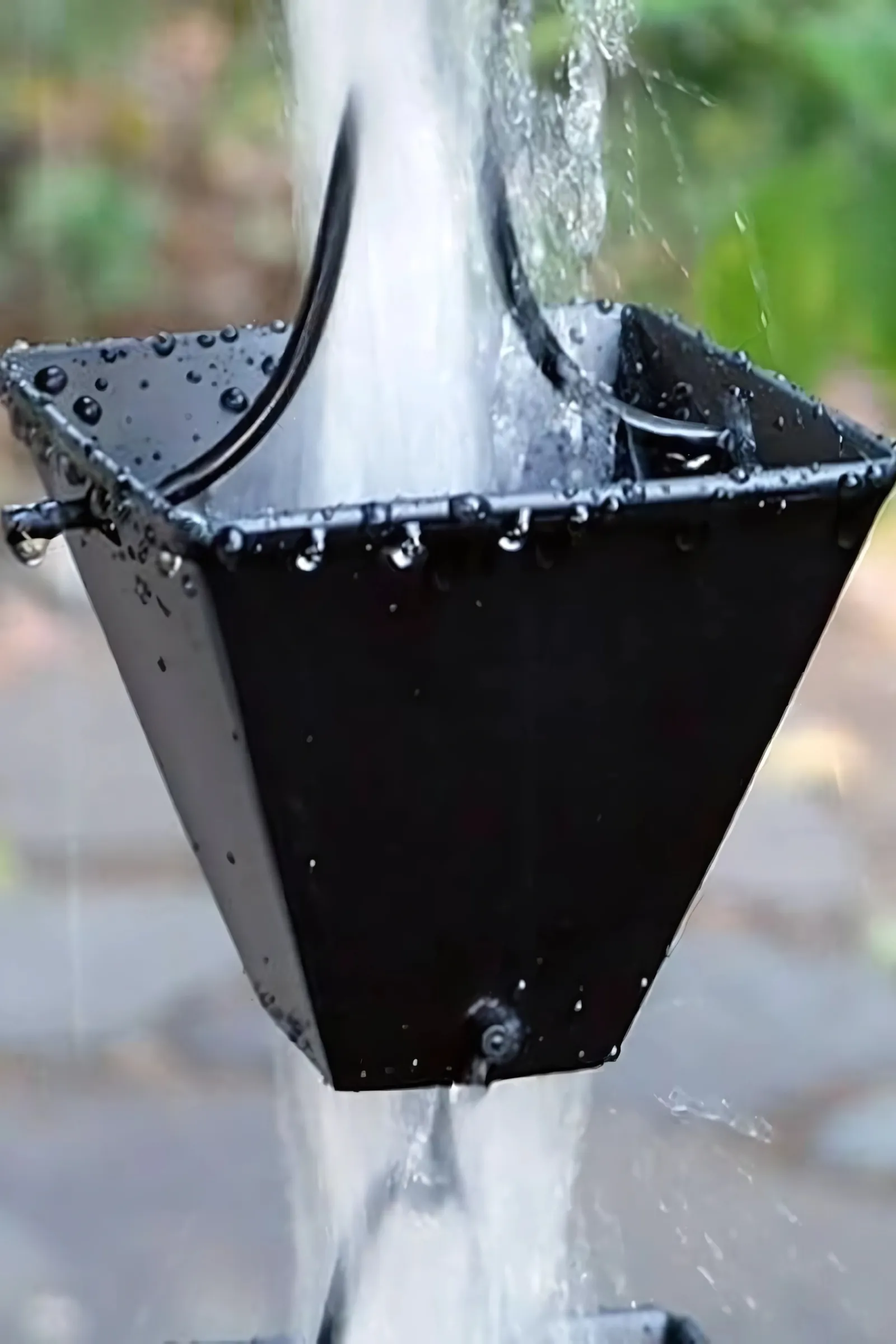 Medium Square Cups with black powder coat