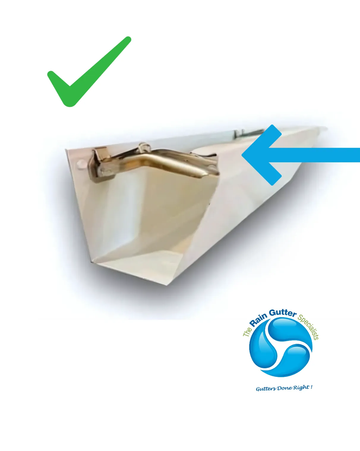 Gutter with hidden hanger