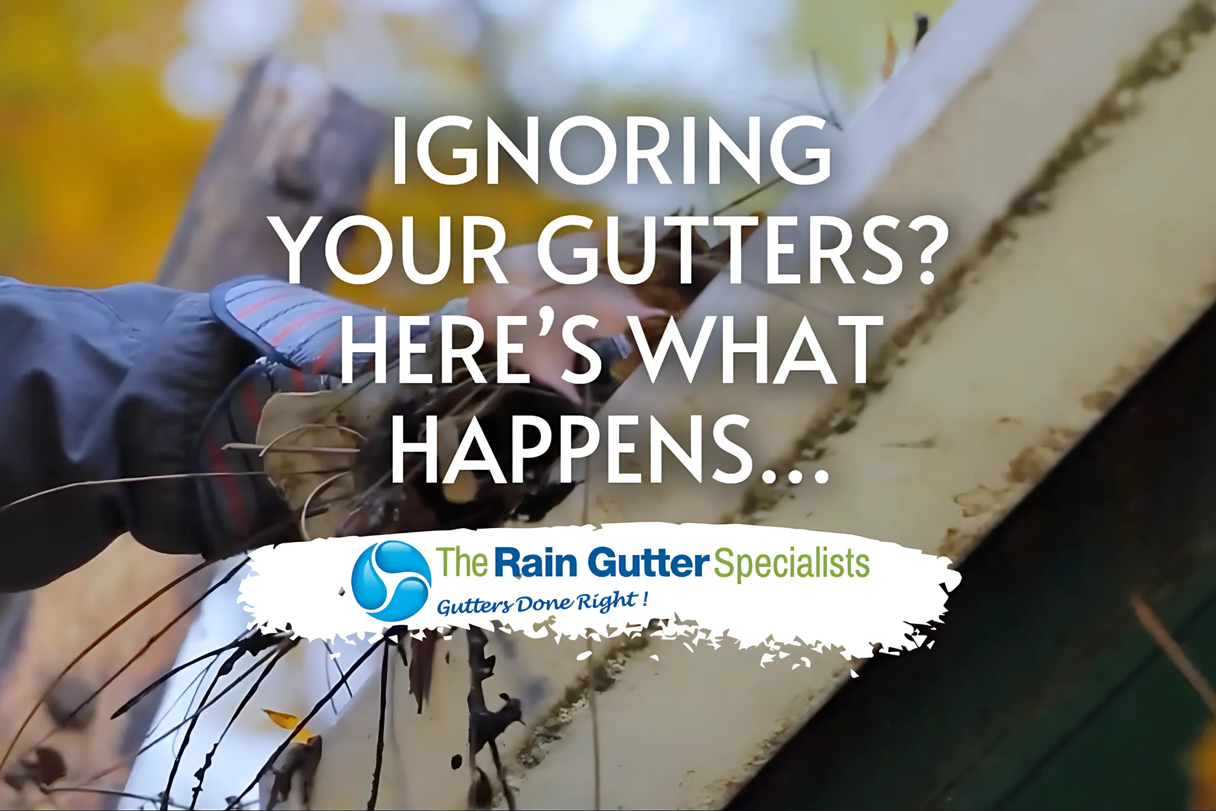 Video: What happens when gutters are not cleaned — debris overflow